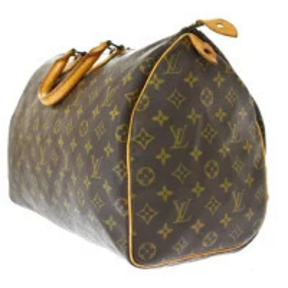 Louis Vuitton Monogram Boston Handbag Leather Speedy Brown